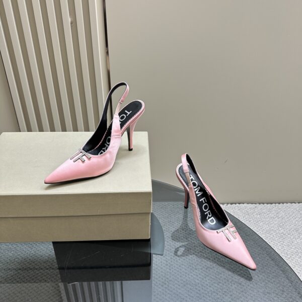 Tom Ford - Logo-Plaque Slingback Pumps