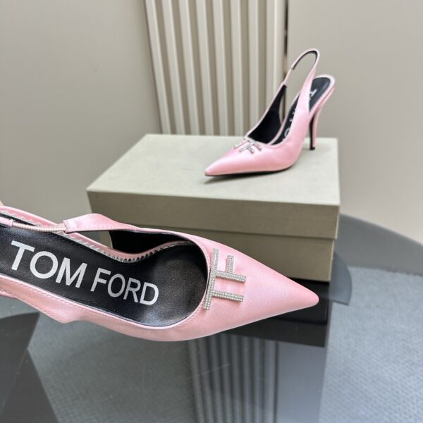 Tom Ford - Logo-Plaque Slingback Pumps