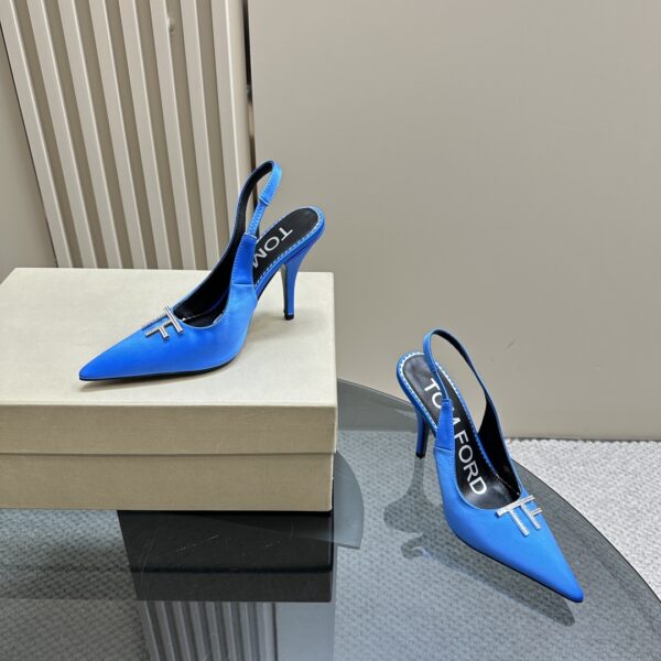 Tom Ford - Logo-Plaque Slingback Pumps
