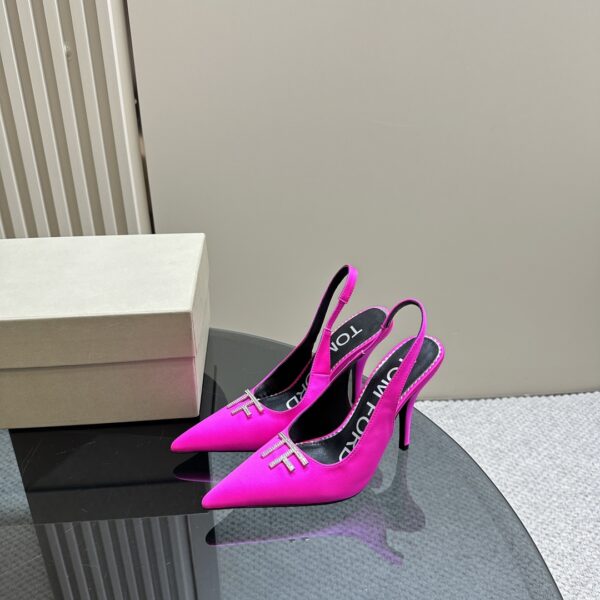 Tom Ford - Logo-Plaque Slingback Pumps