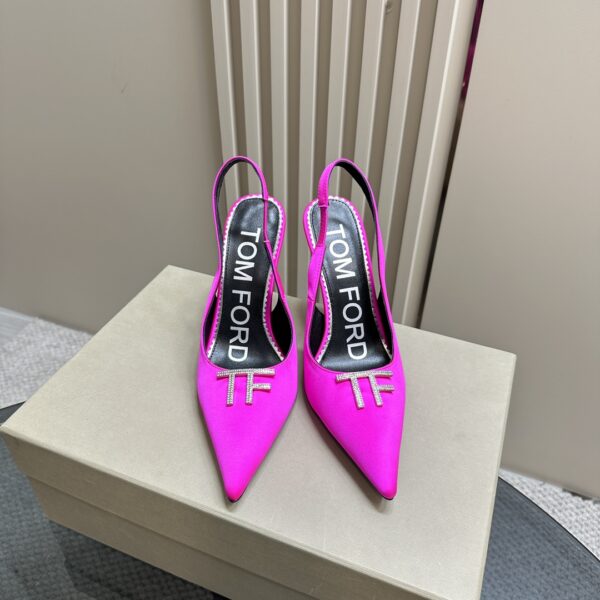 Tom Ford - Logo-Plaque Slingback Pumps