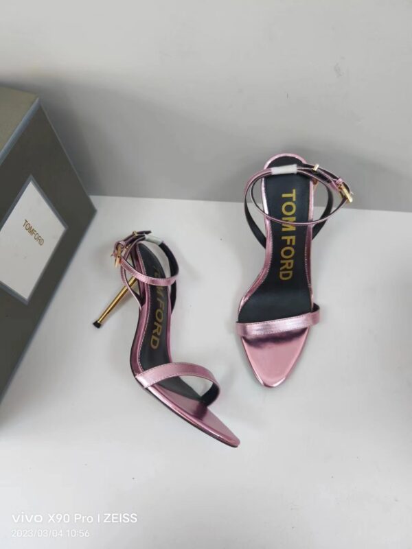 Tom Ford - Padlock Pointy Naked Sandal 85mm