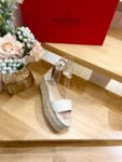 Valentino - Rockstud 55mm Leather Espadrilles