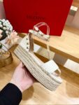 Valentino - Rockstud 55mm Leather Espadrilles