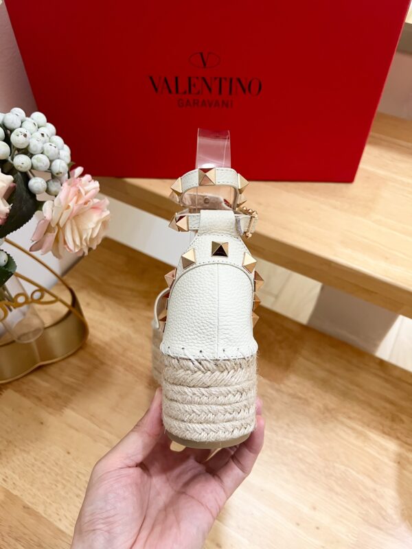 Valentino - Rockstud 55mm Leather Espadrilles