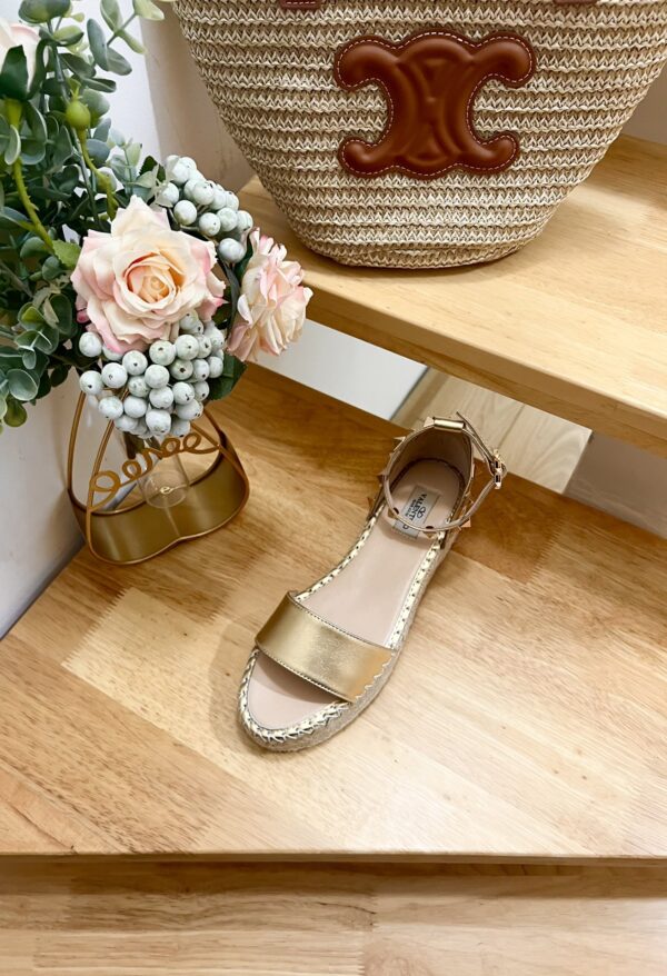 Valentino - Rockstud 55mm Leather Espadrilles