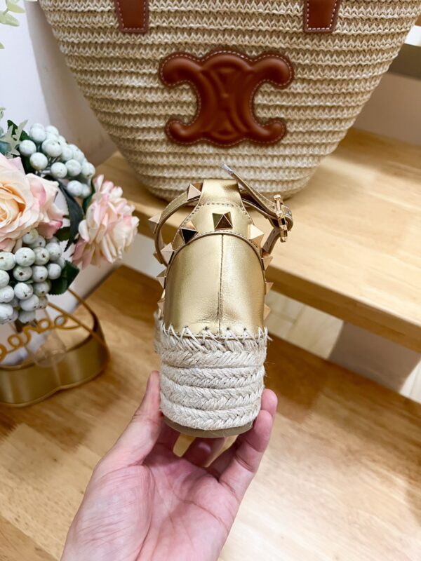 Valentino - Rockstud 55mm Leather Espadrilles