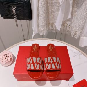 Valentino - Toile Iconographe Slide Sandal