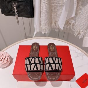 Valentino - Toile Iconographe Slide Sandal
