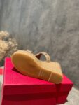 Valentino - Rockstud Laminated Nappa Wedge Sandal 90mm