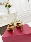 Valentino - Vlogo Signature Woven Raffia Slingback Pump 80mm