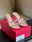 Valentino - 80mm Rockstud Patent Leather Mules