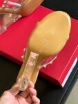 Valentino - 80mm Rockstud Patent Leather Mules