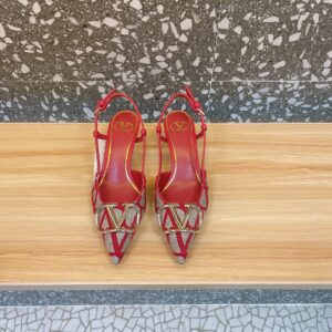 Valentino - Vlogo Signature Slingback Pump in Toile Iconographe