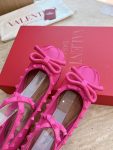 Valentino - Rockstud Satin Ballerina