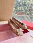 Valentino - Rockstud Patent Leather Ballerina