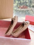 Valentino - Rockstud Patent Leather Ballerina
