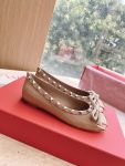 Valentino - Rockstud Patent Leather Ballerina