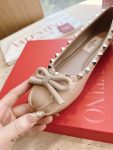 Valentino - Rockstud Patent Leather Ballerina
