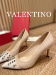 Valentino - Rockstud Studded Toecap Pointed-Toe Pumps