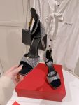 Valentino - Tan-Go Sandal With Crystals 100mm