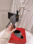 Valentino - Tan-Go Sandal With Crystals 100mm