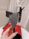 Valentino - Tan-Go Sandal With Crystals 100mm