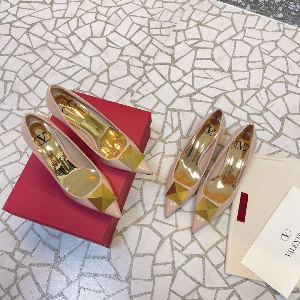 Valentino - One Stud Patent-Leather Pumps