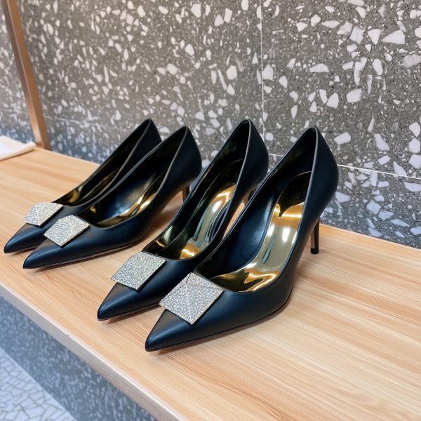 Valentino - One Stud Patent-Leather Pumps