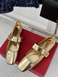 Valentino - Vlogo Locker Mary-Jane Ballerina in Mirrored Calfskin