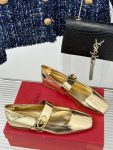 Valentino - Vlogo Locker Mary-Jane Ballerina in Mirrored Calfskin