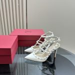 Valentino - Patent Rockstud Caged Pump