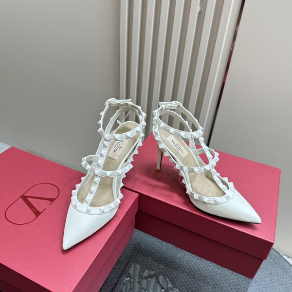 Valentino - Patent Rockstud Caged Pump