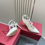 Valentino - Patent Rockstud Caged Pump