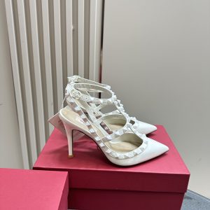 Valentino - Patent Rockstud Caged Pump
