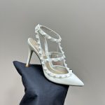 Valentino - Patent Rockstud Caged Pump