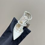 Valentino - Patent Rockstud Caged Pump