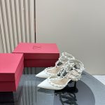 Valentino - Patent Rockstud Caged Pump