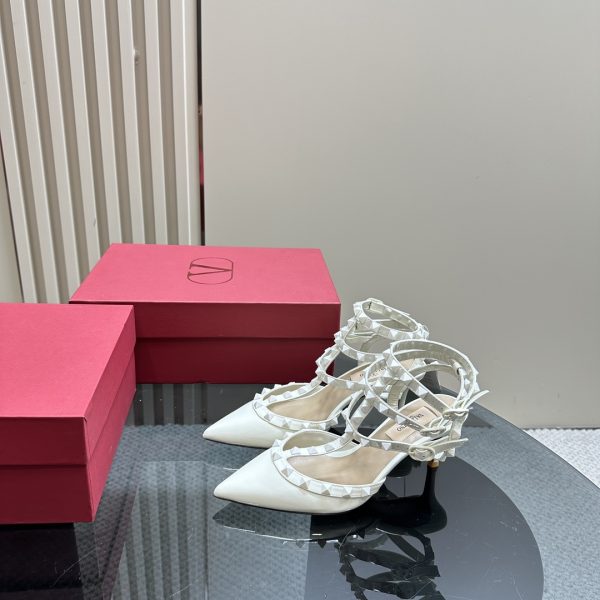 Valentino - Patent Rockstud Caged Pump