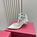 Valentino - Patent Rockstud Caged Pump
