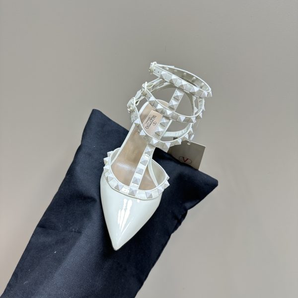 Valentino - Patent Rockstud Caged Pump