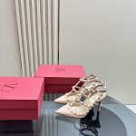 Valentino - Patent Rockstud Caged Pump