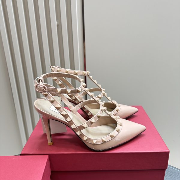 Valentino - Patent Rockstud Caged Pump