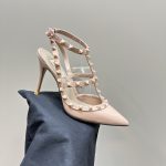 Valentino - Patent Rockstud Caged Pump