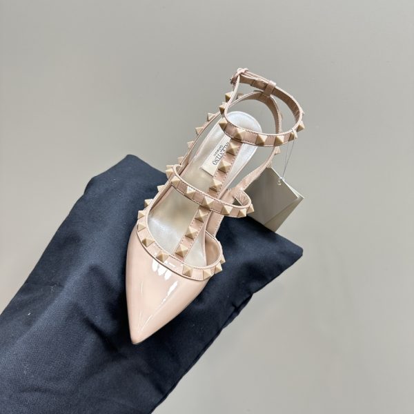 Valentino - Patent Rockstud Caged Pump