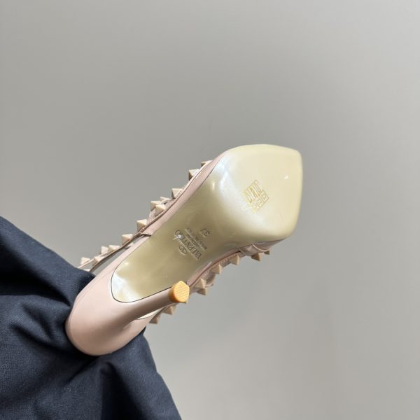 Valentino - Patent Rockstud Caged Pump