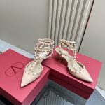 Valentino - Patent Rockstud Caged Pump