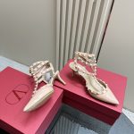 Valentino - Patent Rockstud Caged Pump