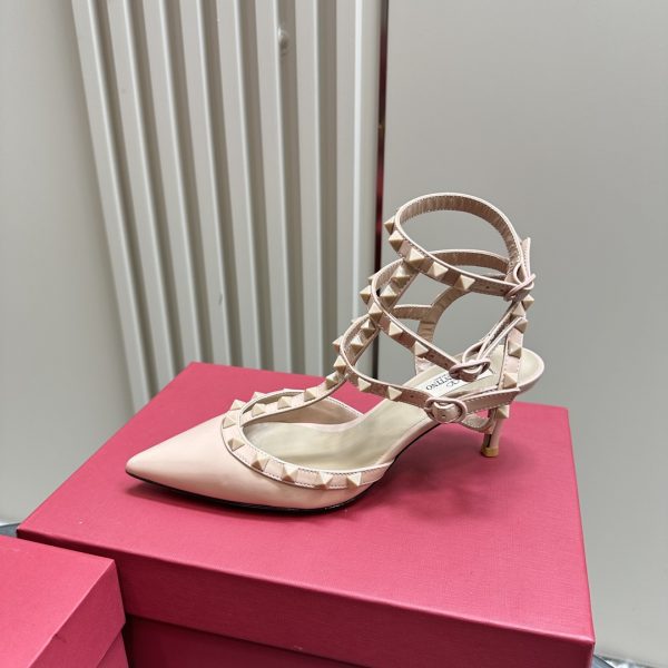 Valentino - Patent Rockstud Caged Pump