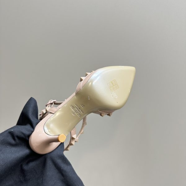 Valentino - Patent Rockstud Caged Pump
